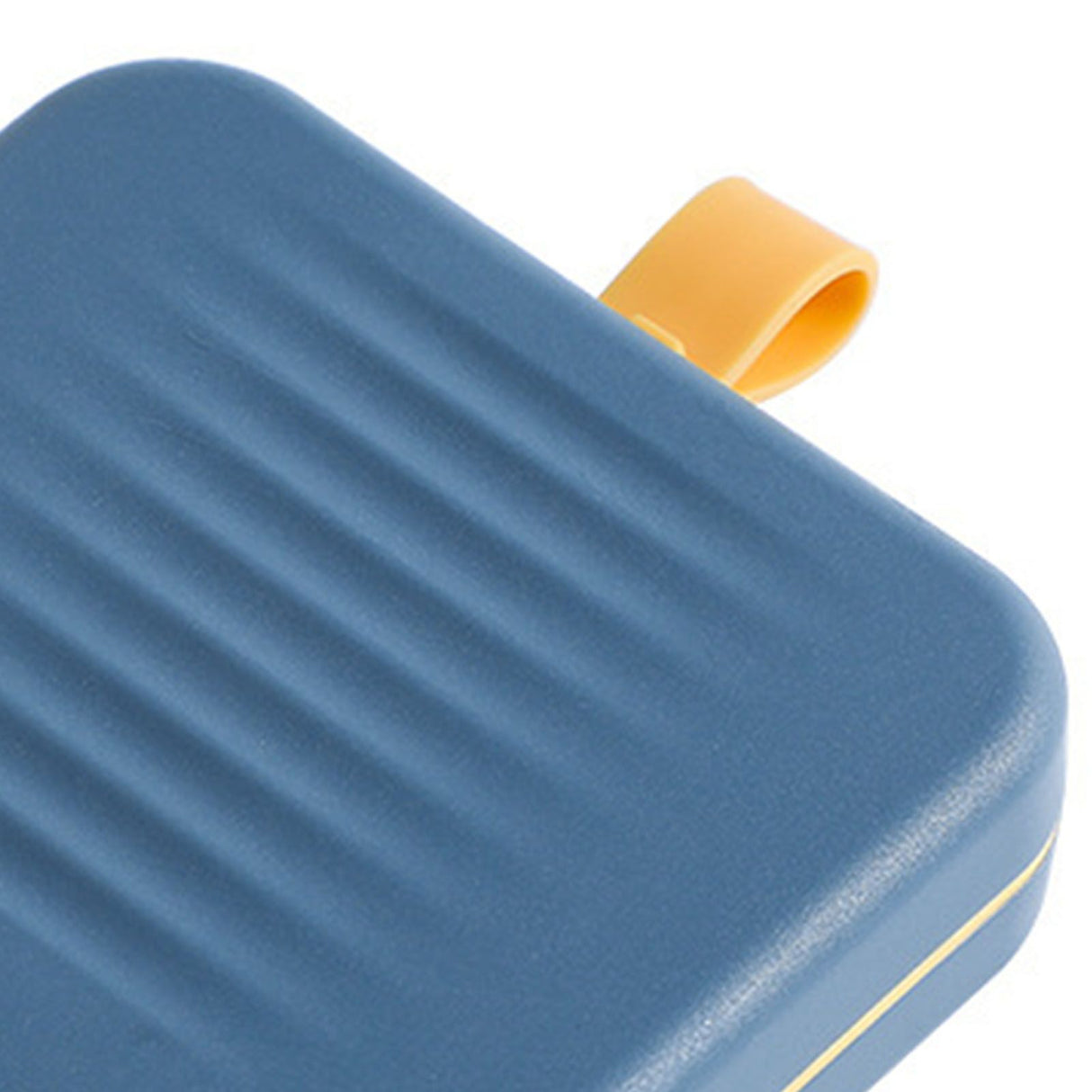 Magnetic Suction Sewing Box Portable Small Double Layer Magnetic Sewing Box Kit for Home Dormitory Travel Blue
