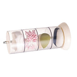 Multi Layer Powder Puff Organizer Breathable Dustproof Earring White Rotatable Container for Home 4 Tiers