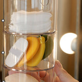Multi Layer Powder Puff Organizer Breathable Dustproof Earring White Rotatable Container for Home 3 Tiers