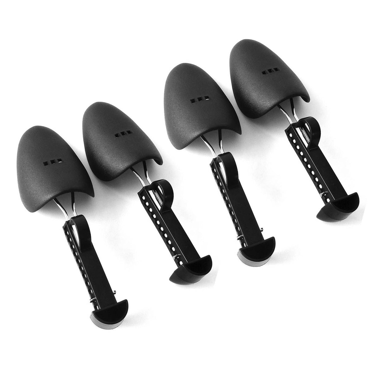 4PCS Shoe Tree 25cm to 30cm Adjustable Shoe Shaper Black Iron Plastic Shoe Stretcher for Home
