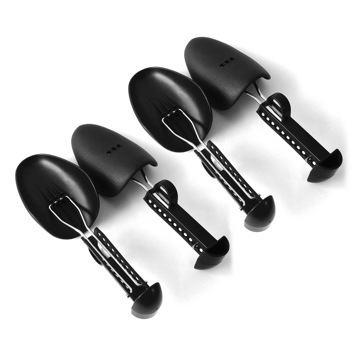 4PCS Shoe Tree 25cm to 30cm Adjustable Shoe Shaper Black Iron Plastic Shoe Stretcher for Home