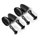4PCS Shoe Tree 25cm to 30cm Adjustable Shoe Shaper Black Iron Plastic Shoe Stretcher for Home - Top-Down View