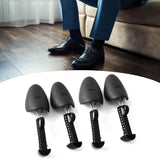 4PCS Shoe Tree 25cm to 30cm Adjustable Shoe Shaper Black Iron Plastic Shoe Stretcher for Home - 45-Degree Angle