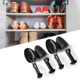 4PCS Shoe Tree 25cm to 30cm Adjustable Shoe Shaper Black Iron Plastic Shoe Stretcher for Home - Rear View