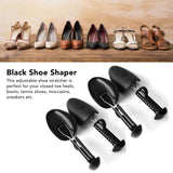 4PCS Shoe Tree 25cm to 30cm Adjustable Shoe Shaper Black Iron Plastic Shoe Stretcher for Home - Extra Image