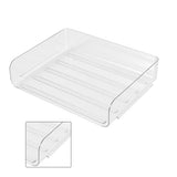 Desktop Storage Box Storage Case House Office Stackable Lateral Desk Document Organizer for File Notebook Clear