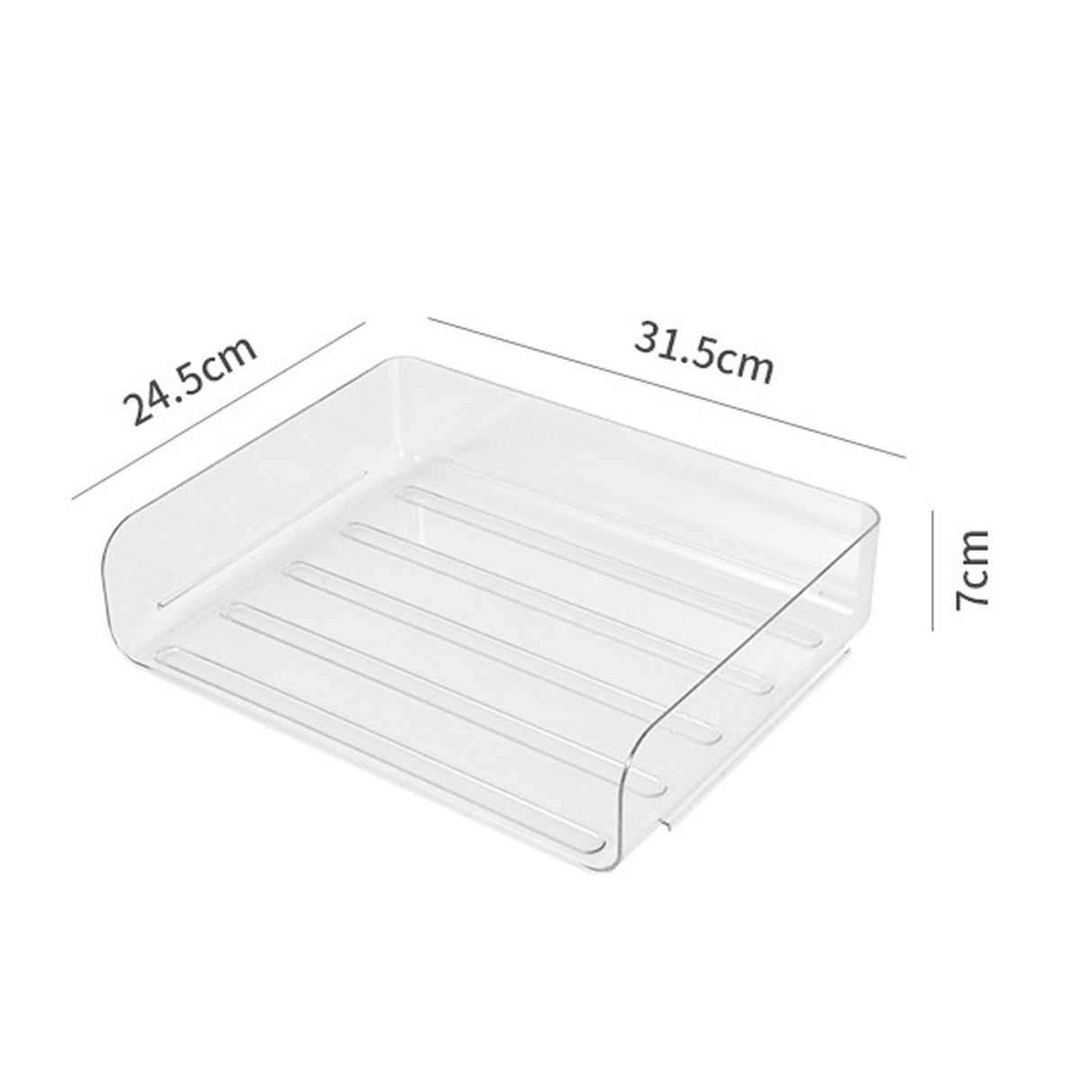 Desktop Storage Box Storage Case House Office Stackable Lateral Desk Document Organizer for File Notebook Clear