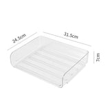 Desktop Storage Box Storage Case House Office Stackable Lateral Desk Document Organizer for File Notebook Clear - Extra Image