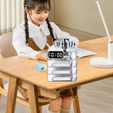 A4 Paper Storage Box Stackable Plastic Large Opening Single Layer Desktop File Organizer for Office Transparent 26.5x33x7.5cm/10.4x13.0x3.0in
