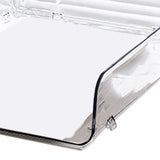 A4 Paper Storage Box Stackable Plastic Large Opening Single Layer Desktop File Organizer for Office Transparent 26.5x33x7.5cm/10.4x13.0x3.0in