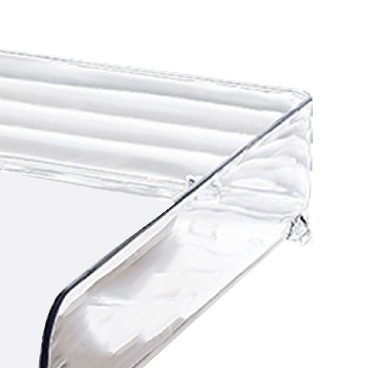 A4 Paper Storage Box Stackable Plastic Large Opening Single Layer Desktop File Organizer for Office Transparent 26.5x33x7.5cm/10.4x13.0x3.0in