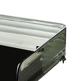 A4 Paper Storage Box Stackable Plastic Large Opening Single Layer Desktop File Organizer for Office Green 32.5x25x7.5cm/12.8x9.8x3.0in