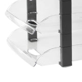 Desk File Letter Tray Layered Classified Documents Rack Acrylic Office Storage Rack Transparent 3 Layers 280x372x247mm