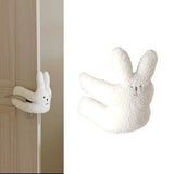 Door Slam Stopper Lamb Cashmere PP Cotton Anti Pinch Door Pinch Guards for Children Decoration Little Rabbit