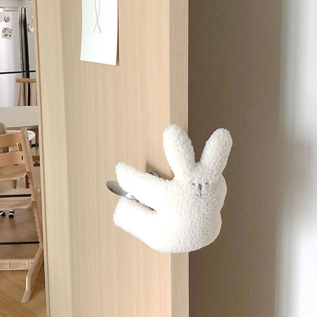 Door Slam Stopper Lamb Cashmere PP Cotton Anti Pinch Door Pinch Guards for Children Decoration Little Rabbit