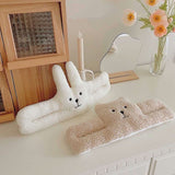 Door Slam Stopper Lamb Cashmere PP Cotton Anti Pinch Door Pinch Guards for Children Decoration Little Rabbit