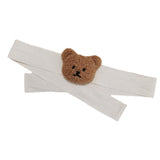 Curtain Tiebacks Embroidered Bear Head Curtain Strap Tie Rope Children Room Decoration Brown Bear - Top-Down View