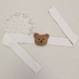 Curtain Tiebacks Embroidered Bear Head Curtain Strap Tie Rope Children Room Decoration Brown Bear