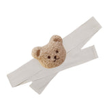 Curtain Tiebacks Embroidered Bear Head Curtain Strap Tie Rope Children Room Decoration Milk Tea Color Bear