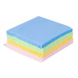 100Pcs Colorful Microfiber Cleaning Cloths Thickened Knitting Eyeglasses Cleaning Cloth 13x13cm