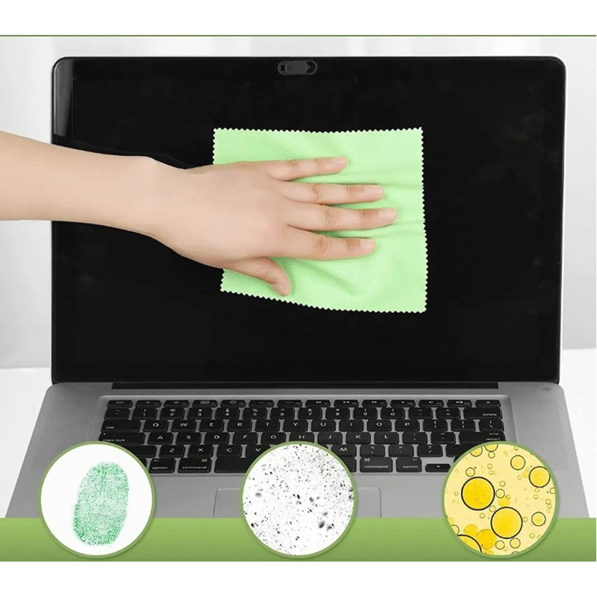 100Pcs Colorful Microfiber Cleaning Cloths Thickened Knitting Eyeglasses Cleaning Cloth 13x13cm