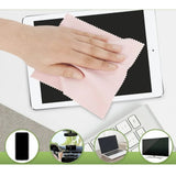 100Pcs Colorful Microfiber Cleaning Cloths Thickened Knitting Eyeglasses Cleaning Cloth 13x13cm - Extra Image