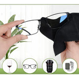 100Pcs Colorful Microfiber Cleaning Cloths Thickened Knitting Eyeglasses Cleaning Cloth 13x13cm