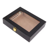 Cigar Humidors Box Transparent Window Cigar Humidor Mini Portable Cigar Box with Mechanical Hygrometer