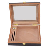 Cigar Humidors Box Transparent Window Cigar Humidor Mini Portable Cigar Box with Mechanical Hygrometer