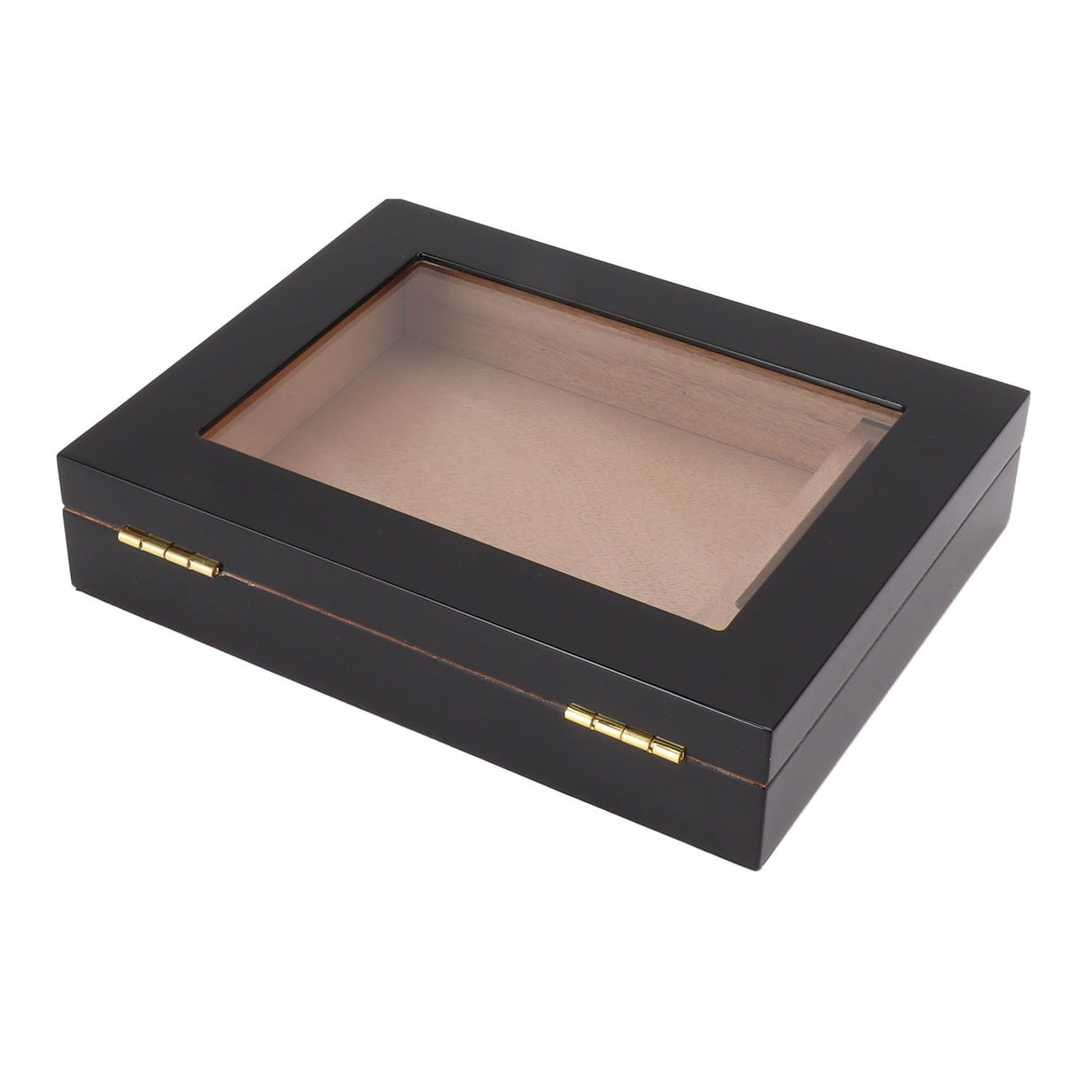 Cigar Humidors Box Transparent Window Cigar Humidor Mini Portable Cigar Box with Mechanical Hygrometer