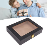 Cigar Humidors Box Transparent Window Cigar Humidor Mini Portable Cigar Box with Mechanical Hygrometer