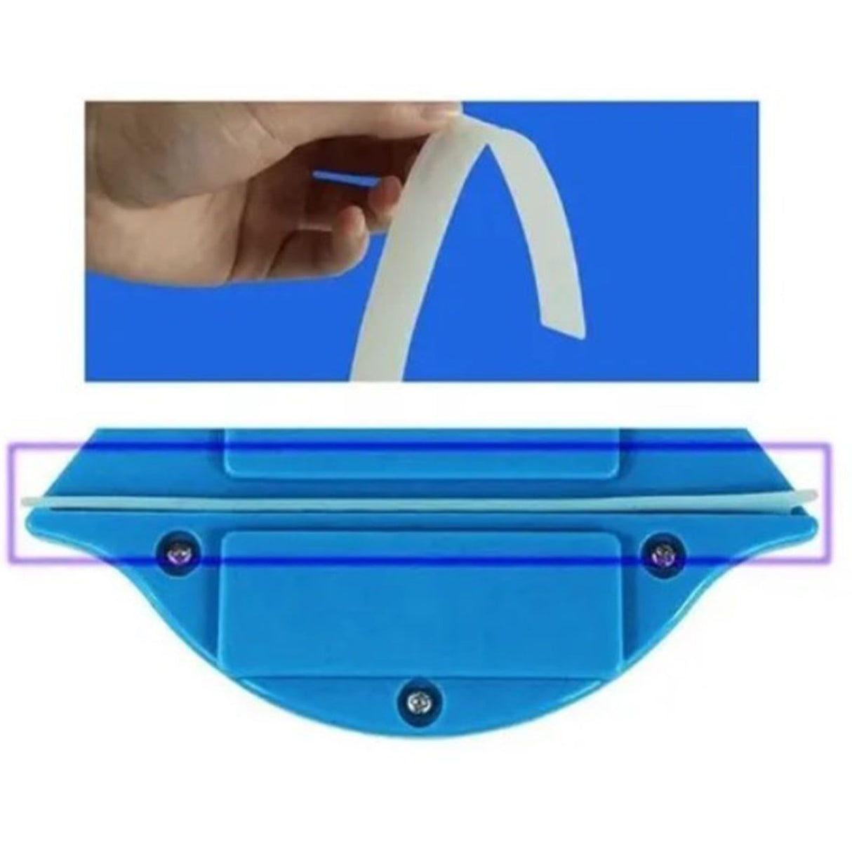Magnetic Window Cleaner Blue Triangle Shape Single Sided Magnetic Glass Wiper Washing Brush Tool P3‑8mm