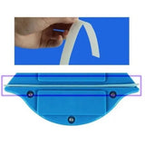 Magnetic Window Cleaner Blue Triangle Shape Single Sided Magnetic Glass Wiper Washing Brush Tool P3‑8mm