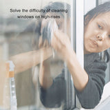 Magnetic Window Cleaner Large Handle Double Sided High Safety Sturdy Plastic Window Cleaning Tool for 3 to 10mm Glasses