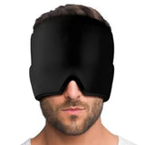 Ice Head Wrap Double Layer Gel Ice Pack Mask for Home Migraine and Headache Relief Black