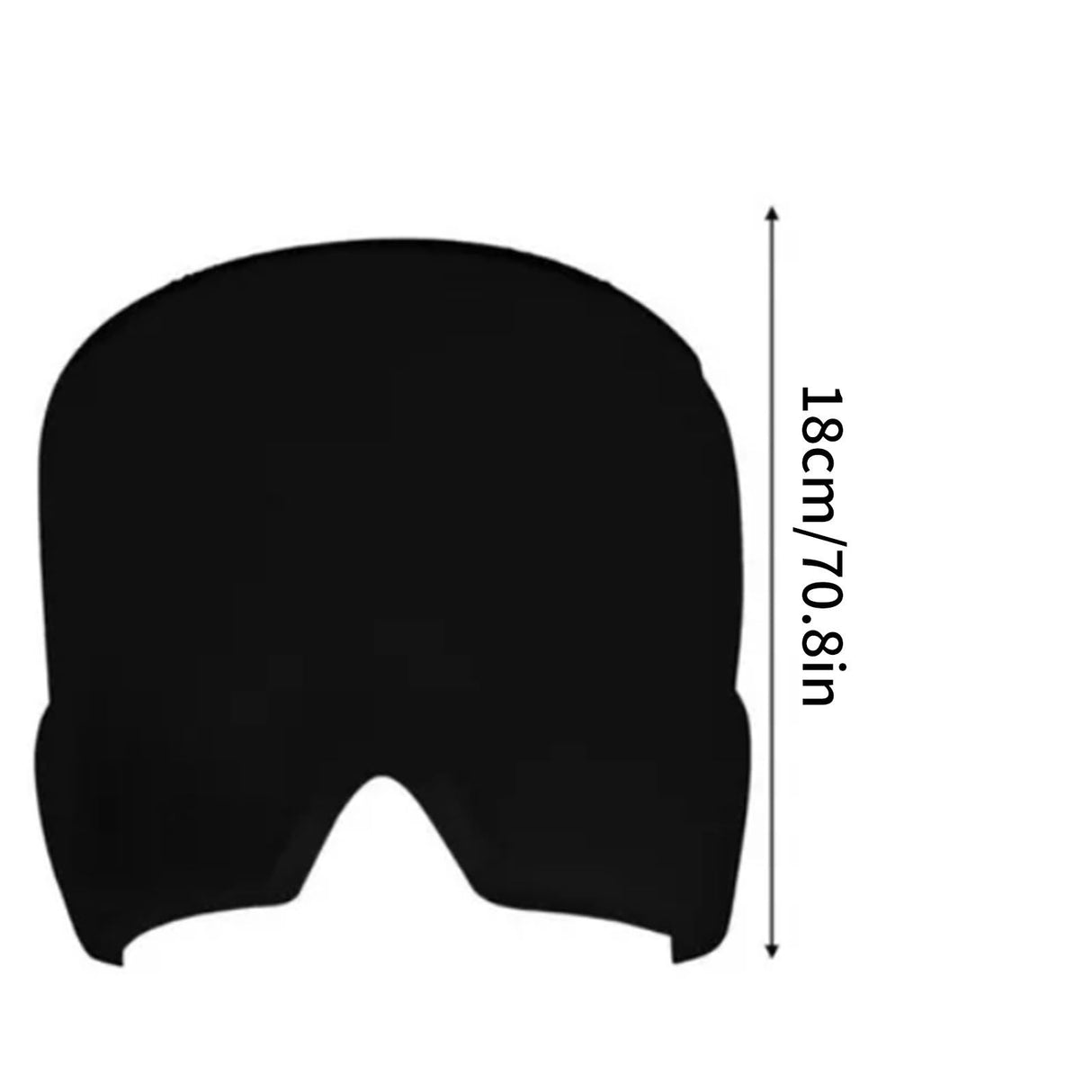 Ice Head Wrap Double Layer Gel Ice Pack Mask for Home Migraine and Headache Relief Black