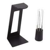 0.4mm Coffee Powder Needle Distributor Magnetic Detachable Coffee Stirrer Distribution Tool for Coffee Shop Black - Front View