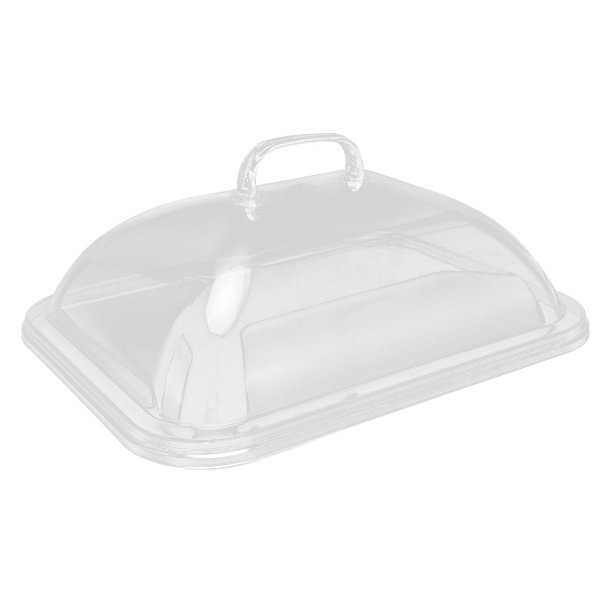 Splatter Cover Clear Transparent Acrylic Dustproof Rectangle Shape Convenient Practical Home Plate Covers for Kitchen L