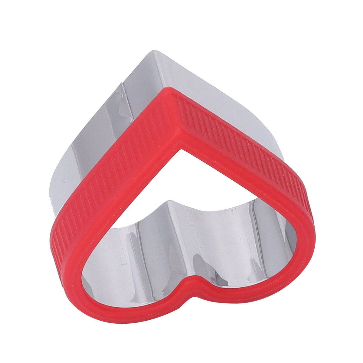 3 PCS Stainless Steel Biscuits Molds Valentine Day Cake Moulds Vegetable Sandwich Biscuits Cutters Red