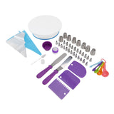 Cake Turntable Set Decorating Table Decorating Piping Nozzle Silicone Bag DIY Baking Set - 45-Degree Angle