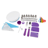 Cake Turntable Set Decorating Table Decorating Piping Nozzle Silicone Bag DIY Baking Set