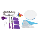 Cake Turntable Set Decorating Table Decorating Piping Nozzle Silicone Bag DIY Baking Set
