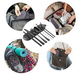 8 Pieces Stainless Steel Flatware Set Portable Travel Cutlery Set with Case Chopsticks Knife Fork Spoon Straws Cleaning Brush