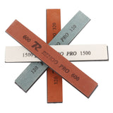 4Pcs Knife Sharpening Stone Knife Sharpener 120 320 600 1500 Grit for Scissors Chisels Axes - 45-Degree Angle