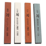 4Pcs Knife Sharpening Stone Knife Sharpener 120 320 600 1500 Grit for Scissors Chisels Axes - Close-Up Angle