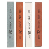 4Pcs Knife Sharpening Stone Knife Sharpener 120 320 600 1500 Grit for Scissors Chisels Axes
