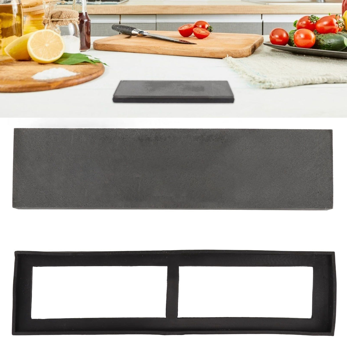 Whetstone Knife Sharpener Professional Sharpening Stone with Base Kitchen Tools 800 Grit