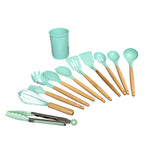 12pcs Nylon Cooking Utensil Set BPA Free Heat Resistant Prevents Stick Kitchen Utensil Set for Kitchen Tool