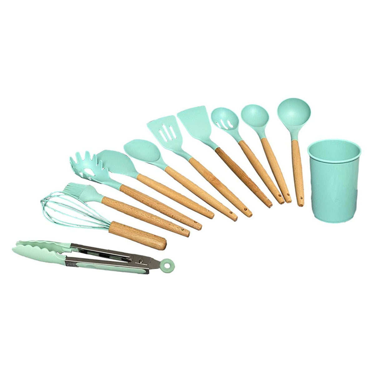 12pcs Nylon Cooking Utensil Set BPA Free Heat Resistant Prevents Stick Kitchen Utensil Set for Kitchen Tool