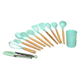 12pcs Nylon Cooking Utensil Set BPA Free Heat Resistant Prevents Stick Kitchen Utensil Set for Kitchen Tool